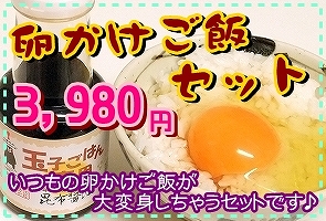 卵かけご飯セット
